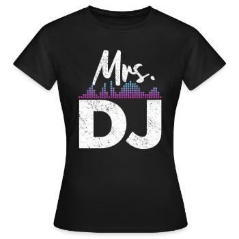 DJ Auftritt Auflegen - Frauen T-Shirt - Schwarz - Vorne - AI Model Female 172 dark (172cm)