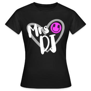 DJ Auftritt Auflegen - Frauen T-Shirt - Schwarz - Vorne - AI Model Female 172 dark (172cm)
