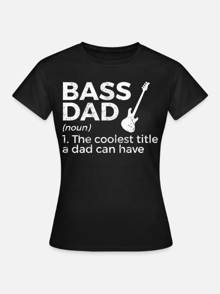Musicien de guitare basse - T-shirt Femme - noir