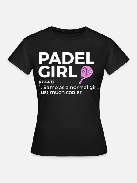 Padel Tennis - Vrouwen T-shirt - zwart