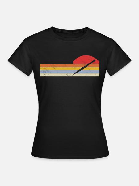 Oboe Musiker - Frauen T-Shirt - Schwarz