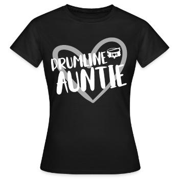 Drumline Trommeln Geschenk - Frauen T-Shirt - Schwarz - Vorne - AI Model Female 172 dark (172cm)
