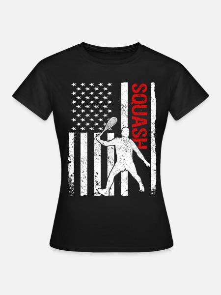 Squash Spieler - Frauen T-Shirt - Schwarz