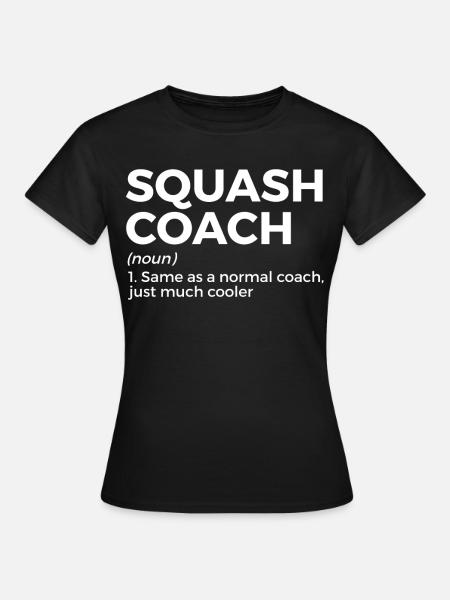 Squash Spieler - Frauen T-Shirt - Schwarz