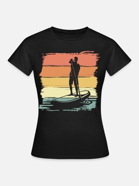 Paddleboard vintage retro Paddleboard Legend - Women's T-Shirt - black