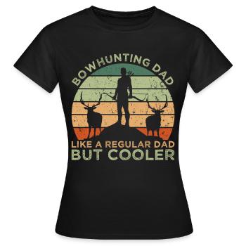 Bowhunting Dad - Women's T-Shirt - black - Front - AI Model Female 172 dark (172cm)