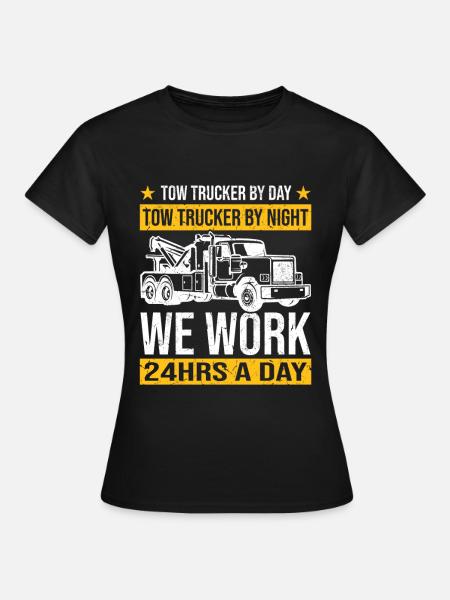 Abschleppwagen | Abschlepper Auto Panne Geschenke - Frauen T-Shirt - Schwarz