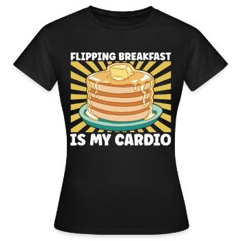 Pancake Breakfast - Women's T-Shirt - black - Front - AI Model Female 172 dark (172cm)
