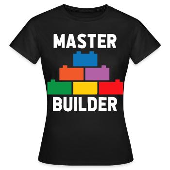 Brick Builder Brick Building Master Builder - Women's T-Shirt - black - Front - AI Model Female 172 dark (172cm)