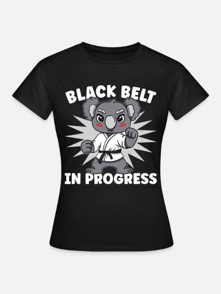 Karate Black Belt - Frauen T-Shirt - Schwarz