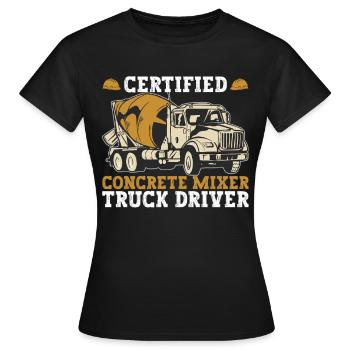 Concrete mixer - Women's T-Shirt - black - Front - AI Model Female 172 dark (172cm)