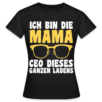 Mother Team Mom - Women's T-Shirt - black - Front - AI Model Female 172 dark (172cm)