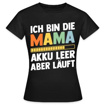 Mother Team Mom - Women's T-Shirt - black - Front - AI Model Female 172 dark (172cm)