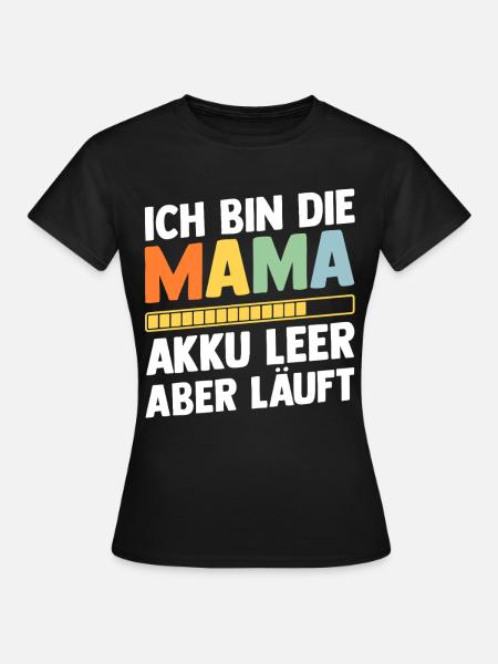 Mutter Team Mama - Frauen T-Shirt - Schwarz