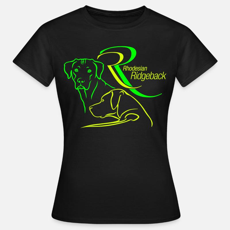 Rhodesian Ridgeback RR - Frauen T-Shirt - Schwarz