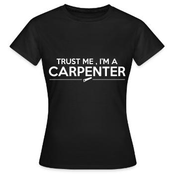 Charpentier charpentier cadeau charpentier charpentier - T-shirt Femme - noir - Devant - AI Model Female 172 dark (172cm)