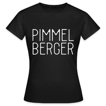 Pimmelberger - T-shirt Femme - noir - Devant - AI Model Female 172 dark (172cm)