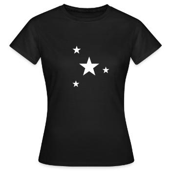 Étoiles Étoiles Étoile Étoile Cadeau Ciel étoilé - T-shirt Femme - noir - Devant - AI Model Female 172 dark (172cm)