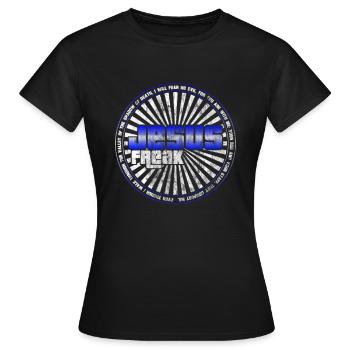 Jesus freak | Église religion Dieu la foi don - T-shirt Femme - noir - Devant - AI Model Female 172 dark (172cm)