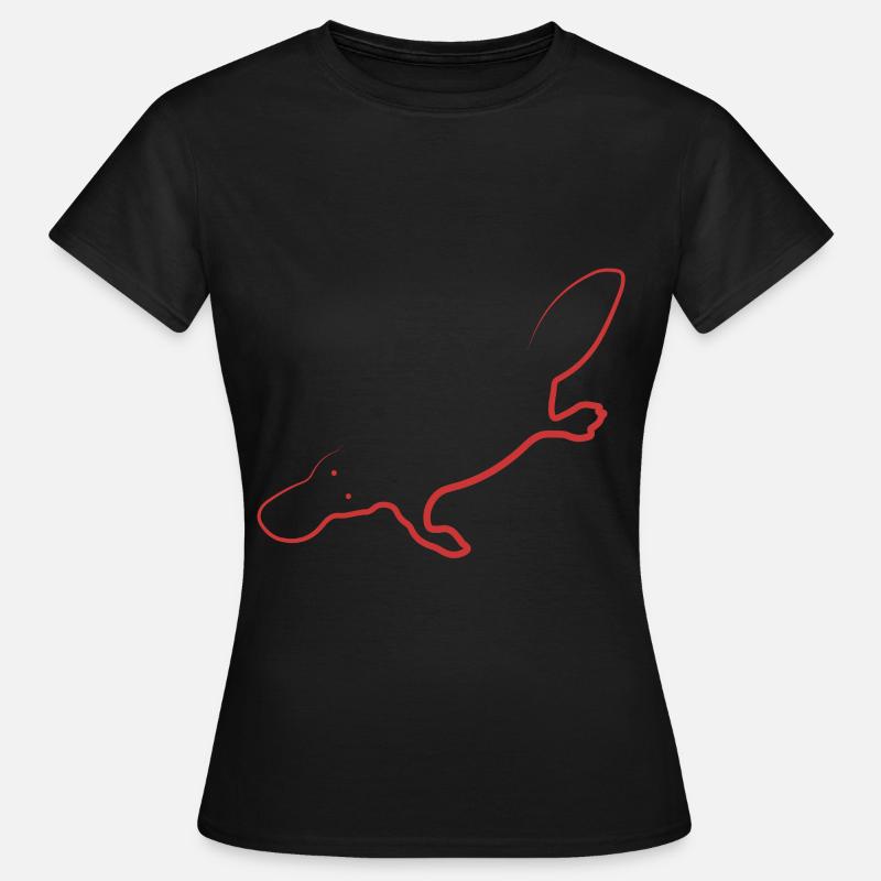 Platypus - ornitorinco - Maglietta da donna - nero