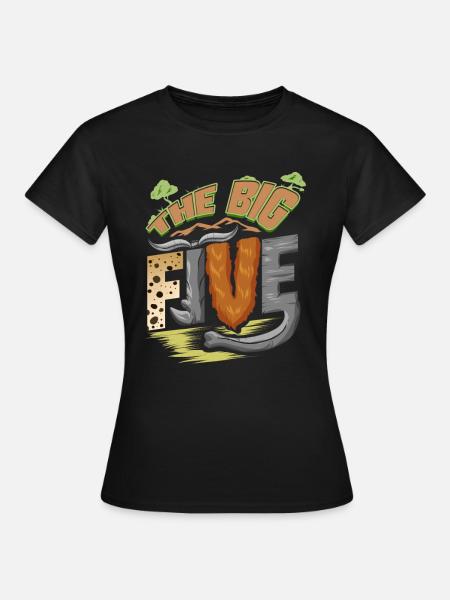 The BIG FIVE - Frauen T-Shirt - Schwarz