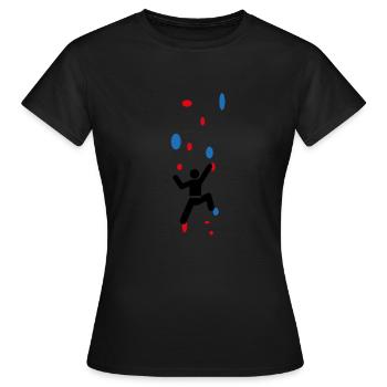 bouldern Boulderwand escalade - T-shirt Femme - noir - Devant - AI Model Female 172 dark (172cm)