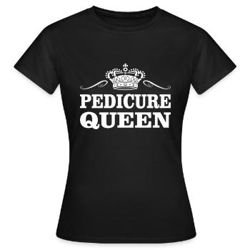 Pedicure Foot Care Foot Care Queen Feet - Women's T-Shirt - black - Front - AI Model Female 172 dark (172cm)