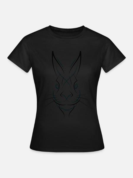 Hase Hase Hase - Frauen T-Shirt - Schwarz
