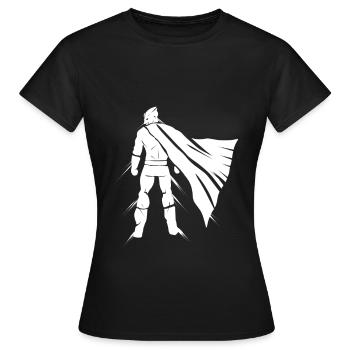 Superhero - Women's T-Shirt - black - Front - AI Model Female 172 dark (172cm)