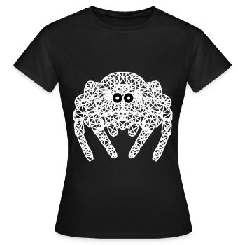 Araignées Araignées Araignées Animaux horreur Halloween - T-shirt Femme - noir - Devant - AI Model Female 172 dark (172cm)