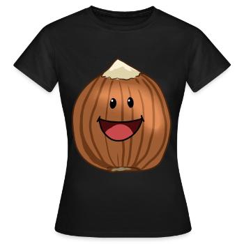 Haselnuss Nuss Nüsse Nahrung Veganer - Frauen T-Shirt - Schwarz - Vorne - AI Model Female 172 dark (172cm)