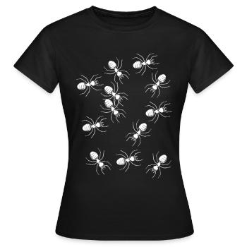 Ants Ant Insect Insects Pests Phobia - Women's T-Shirt - black - Front - AI Model Female 172 dark (172cm)