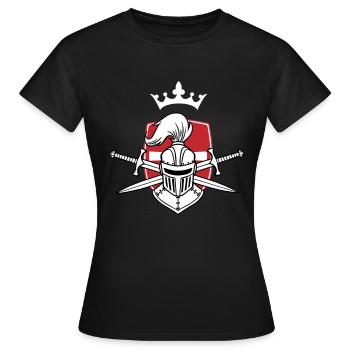 Kreuzritter Ritter Christ Christentum Kreuzzug - Frauen T-Shirt - Schwarz - Vorne - AI Model Female 172 dark (172cm)