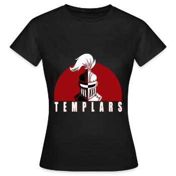 Crusader Knight Christianity Christian Crusade - Women's T-Shirt - black - Front - AI Model Female 172 dark (172cm)