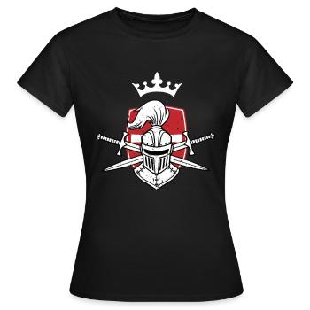 Kreuzritter Ritter Christ Christentum Kreuzzug - Frauen T-Shirt - Schwarz - Vorne - AI Model Female 172 dark (172cm)