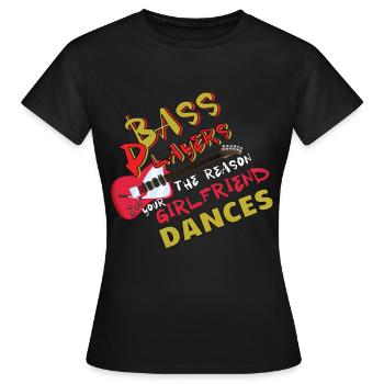 Basse musique basse - T-shirt Femme - noir - Devant - AI Model Female 172 dark (172cm)