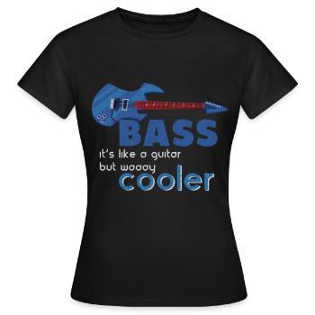 Basse musique basse - T-shirt Femme - noir - Devant - AI Model Female 172 dark (172cm)