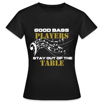 Basse musique basse - T-shirt Femme - noir - Devant - AI Model Female 172 dark (172cm)