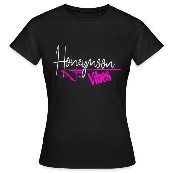 Honeymoon vibes - Women's T-Shirt - black - Front - AI Model Female 172 dark (172cm)