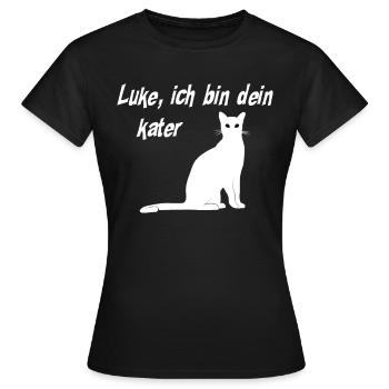 Cat House Tiger Domestic Cat Pet Gift - Women's T-Shirt - black - Front - AI Model Female 172 dark (172cm)