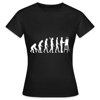 Paint Gift Draw Artist Art - Women's T-Shirt - black - Front - AI Model Female 172 dark (172cm)