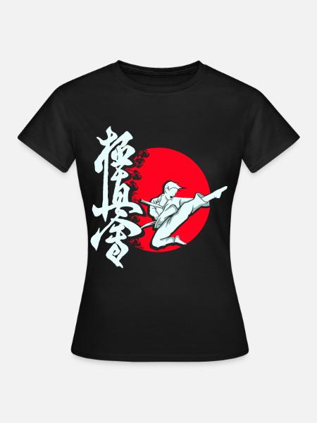 Kyokushin Karate Karatekämpfer Okinawa Karateka - T-shirt dam - svart