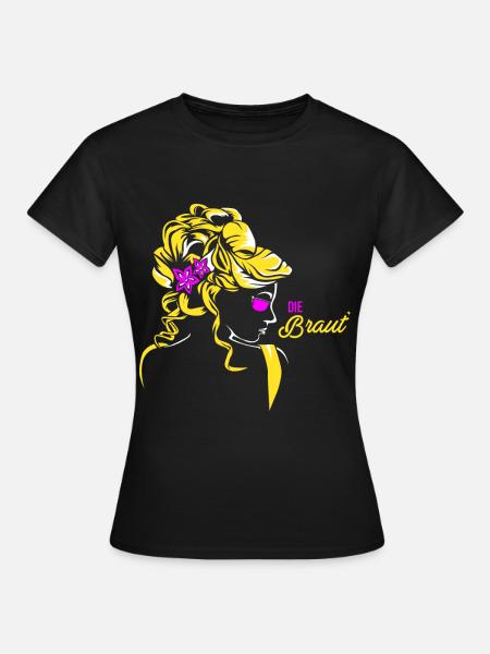 The Bride Mrs. Women Women Marriage JGA Jungesellin - Women's T-Shirt - black