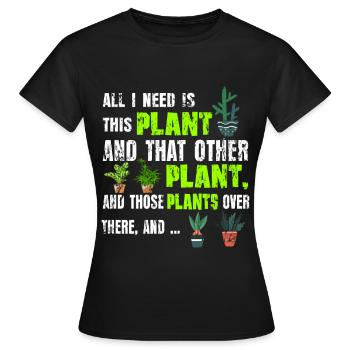 Pflanzen Liebhaber - Frauen T-Shirt - Schwarz - Vorne - AI Model Female 172 dark (172cm)