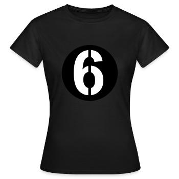 Sheet metal roller start number 6 - Women's T-Shirt - black - Front - AI Model Female 172 dark (172cm)
