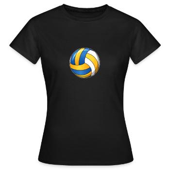 Volley-ball Volley-ball volley-ball - T-shirt Femme - noir - Devant - AI Model Female 172 dark (172cm)