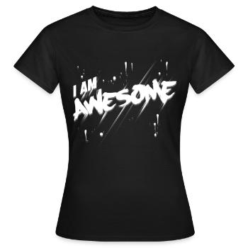 Je suis génial. - T-shirt Femme - noir - Devant - AI Model Female 172 dark (172cm)