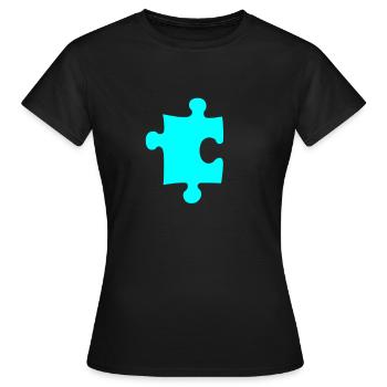 Puzzle - Women's T-Shirt - black - Front - AI Model Female 172 dark (172cm)