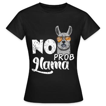 No problem - Women's T-Shirt - black - Front - AI Model Female 172 dark (172cm)