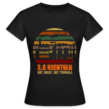 Tchernobyl Rétro - T-shirt Femme - noir - Devant - AI Model Female 172 dark (172cm)